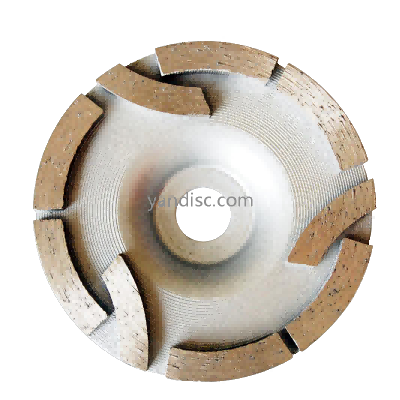 Diamond turbo cup grinding wheel for stone grinding
